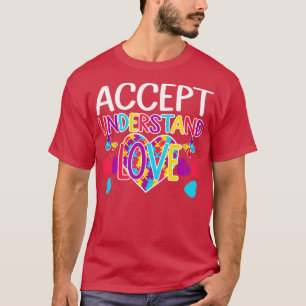 Autismus Bewusstsein Akzeptanz verstehen Liebe ASD T-Shirt