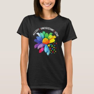 Autismus-Bewusstsein Akzeptiere Verstehe Liebe Asd T-Shirt