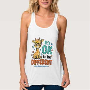 Autismus-Bewusstsein Anders Giraffe Vintage-Shirt_ Tank Top