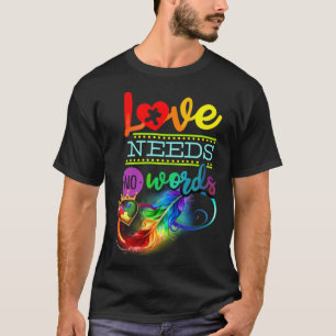 Autismus-Bewusstsein ASD Unendlichkeit Regenbogen T-Shirt