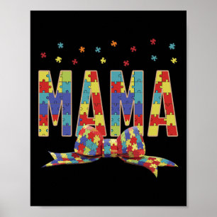 Autismus-Bewusstsein Autism Mama Akzeptiere Liebe Poster
