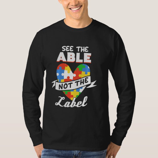 Autismus Bewusstsein Autismus Behinderung Unterstü T-Shirt (Vorderseite)