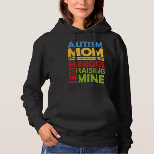 Autismus-Bewusstsein Autismus-Mama Farbige Geburts Hoodie