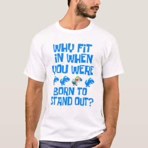 Autismus Bewusstsein Autismus Monat Rex Autistisch T-Shirt
