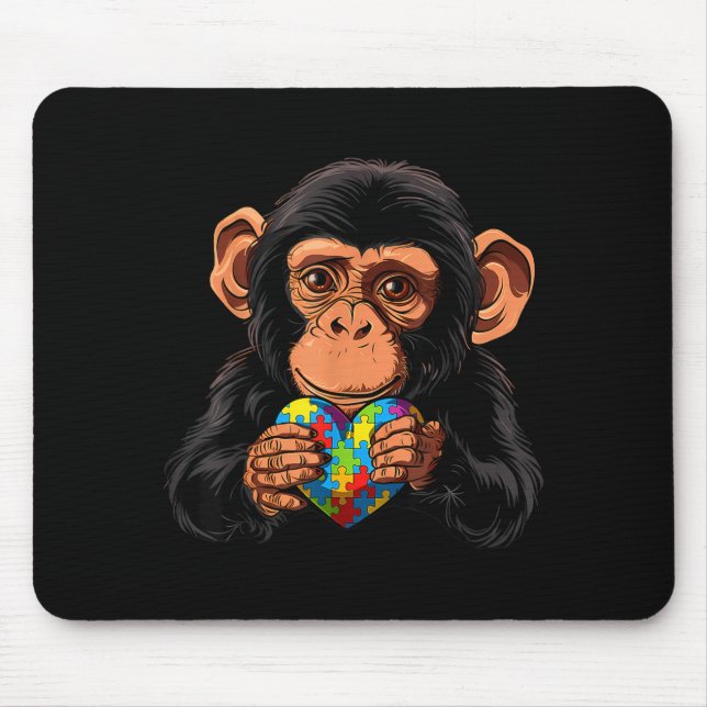 Autismus-Bewusstsein autistisch  Mousepad (Vorne)