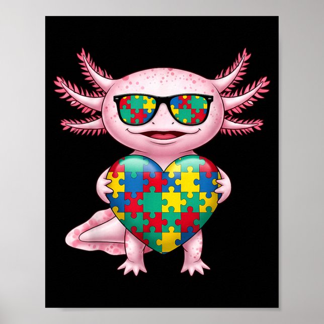 Autismus-Bewusstsein autistisch  Poster (Vorne)