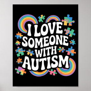 Autismus-Bewusstsein autistisch Poster