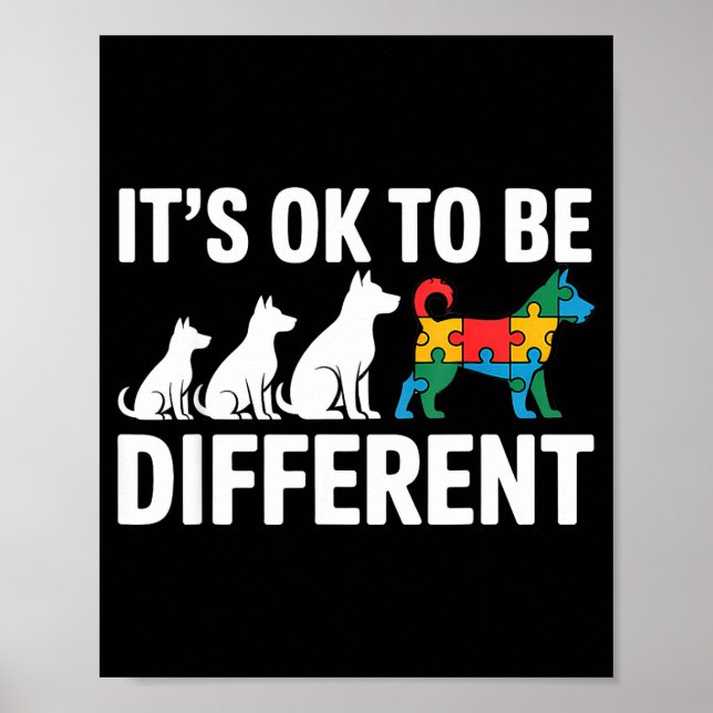 Autismus-Bewusstsein autistisch  Poster (Vorne)