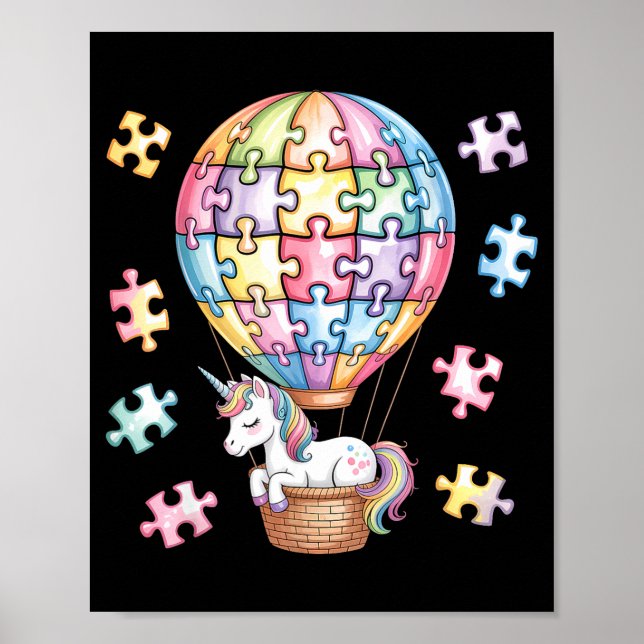 Autismus-Bewusstsein autistisch  Poster (Vorne)