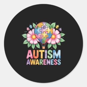 Autismus-Bewusstsein autistisch  Runder Aufkleber