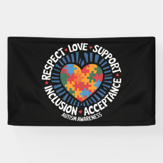 Autismus Bewusstsein Autistische Achtung Liebe Unt Banner