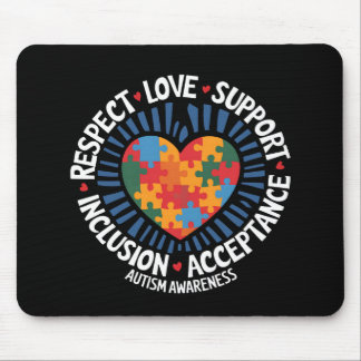 Autismus Bewusstsein Autistische Achtung Liebe Unt Mousepad