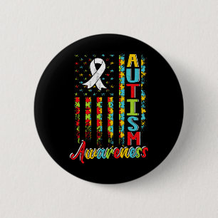 Autismus Bewusstsein Autistische Autisten unterstü Button