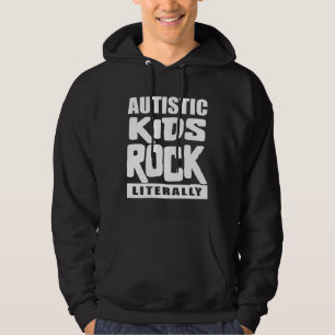 Autismus Bewusstsein Autistische Kinder Rock buchs Hoodie