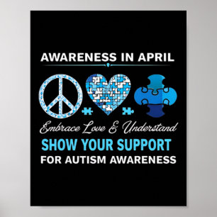 Autismus-Bewusstsein Autistische Menschen Autismus Poster