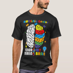 Autismus Bewusstsein Awetistisches Genie Gehirn Au T-Shirt