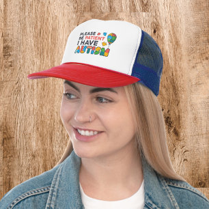 Autismus Bewusstsein Bitte geduldig sein Ich habe Truckerkappe