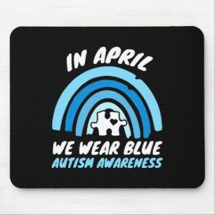 Autismus-Bewusstsein Blau April Liebe Autistischer Mousepad