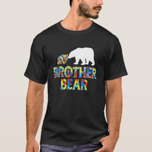 Autismus Bewusstsein Bruder Bären Puzzle Unterstüt T-Shirt