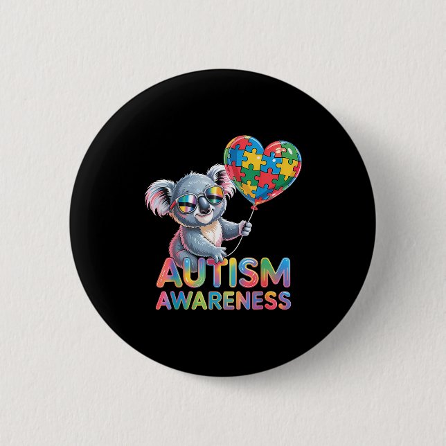 Autismus-Bewusstsein  Button (Vorderseite)