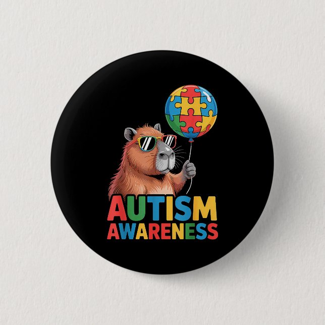 Autismus-Bewusstsein  Button (Vorderseite)