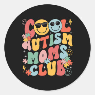 Autismus Bewusstsein Cool Autismus Mamas Club Mama Runder Aufkleber