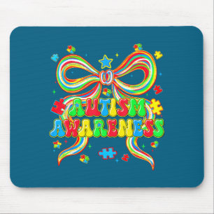 Autismus-Bewusstsein Coquette Puzzle autistische F Mousepad