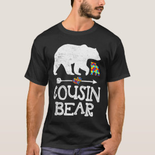 Autismus Bewusstsein Cousin Bären Unterstützung Au T-Shirt