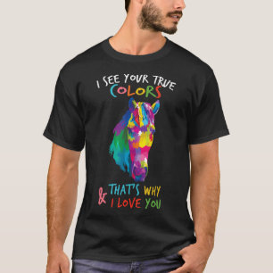 Autismus Bewusstsein, dass sein Ok anders farbig s T-Shirt