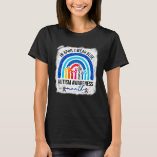 Autismus-Bewusstsein der Frauen Regenbogen Leopard T-Shirt