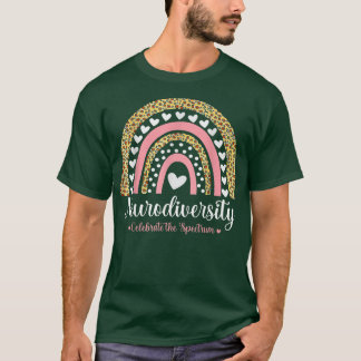 Autismus Bewusstsein der Neurovielfalt ADHS Rainbo T-Shirt