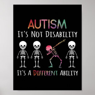 Autismus Bewusstsein, der Schädelautismus ist sein Poster