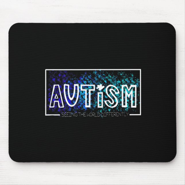 Autismus-Bewusstsein - Die Welt anders sehen Mousepad (Vorne)