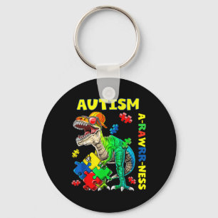 Autismus Bewusstsein Dino Autistic Kleinkind Boys Schlüsselanhänger