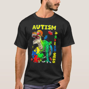 Autismus-Bewusstsein Dino Autistischer Kleinkind J T-Shirt