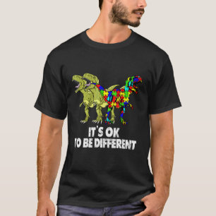 Autismus-Bewusstsein-Dinosaurier Dino Jungen Mäd T-Shirt