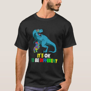 Autismus-Bewusstsein-Dinosaurier Dino Jungen Mäd T-Shirt