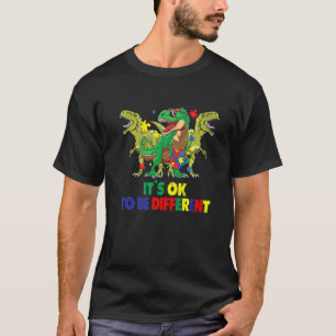 Autismus-Bewusstsein Dinosaurier Dino Jungen Mädch T-Shirt
