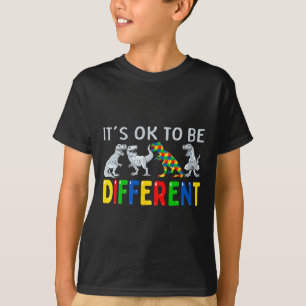 Autismus Bewusstsein Dinosaurier Kinder Jungen Es T-Shirt