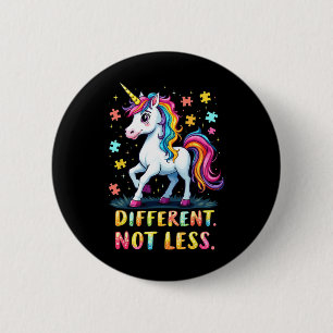 Autismus Bewusstsein Einhorn nicht weniger Mädchen Button