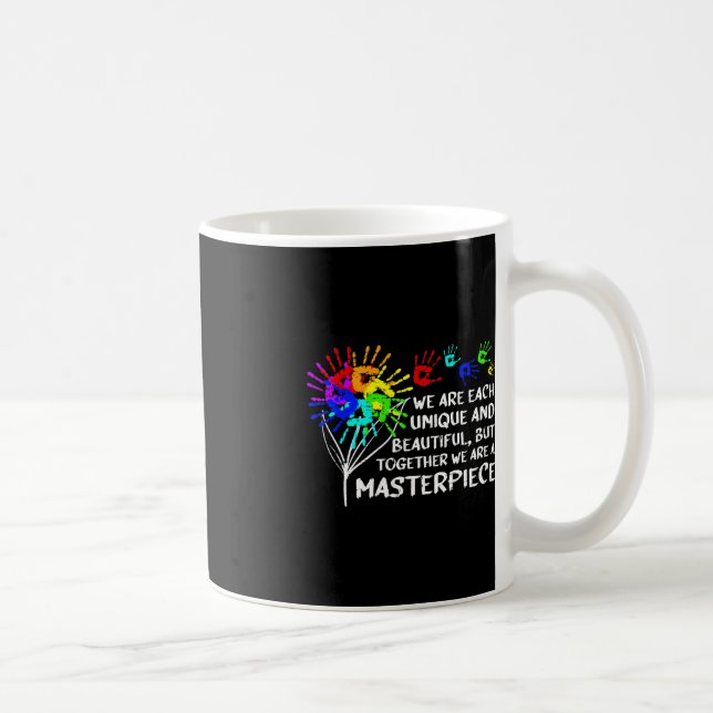 Autismus Bewusstsein Einzigartiges Meisterwerk Coo Kaffeetasse (Rechts)