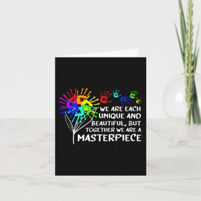 Autismus Bewusstsein Einzigartiges Meisterwerk Coo Karte (Vorderseite)