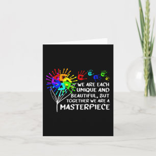 Autismus Bewusstsein Einzigartiges Meisterwerk Coo Karte