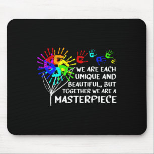 Autismus-Bewusstsein Einzigartiges Meisterwerk Coo Mousepad