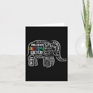 Autismus Bewusstsein Elefant Akzeptanz Autistische Karte