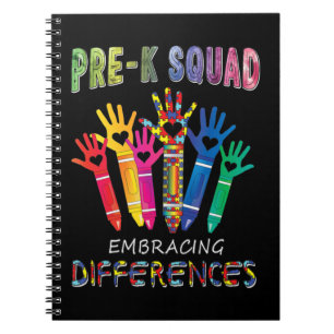 Autismus Bewusstsein Embrace Differenzen Shirt Fir Notizblock