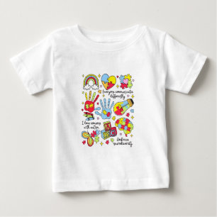 Autismus Bewusstsein Embrace Diversity Neuro-Inklu Baby T-shirt