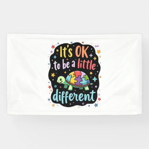 Autismus-Bewusstsein Es ist okay, ein bisschen and Banner