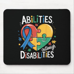 Autismus-Bewusstsein Fähigkeiten überwiegen Behind Mousepad