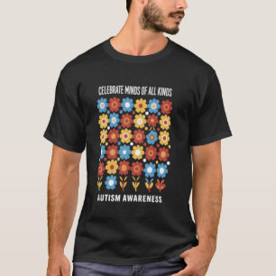 Autismus-Bewusstsein Feiern Neurodiversität Bunt T-Shirt